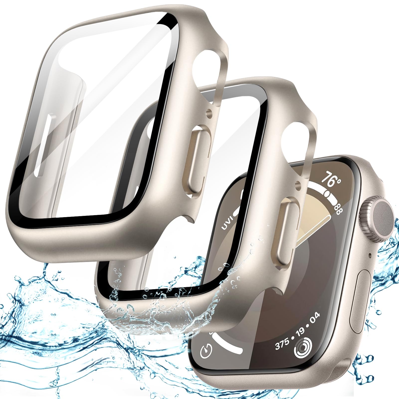JETech Waterproof Case for Apple Watch SE 3/2/1, Series 6/5/4 44mm, Black — Amazon image 11