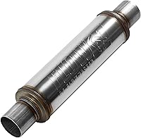 Flowmaster Flow FX 71416 Muffler - 2.50" Center In/Out Stainless Steel, Moderate Deep Tone for Trucks, Muscle Cars & Daily Drivers