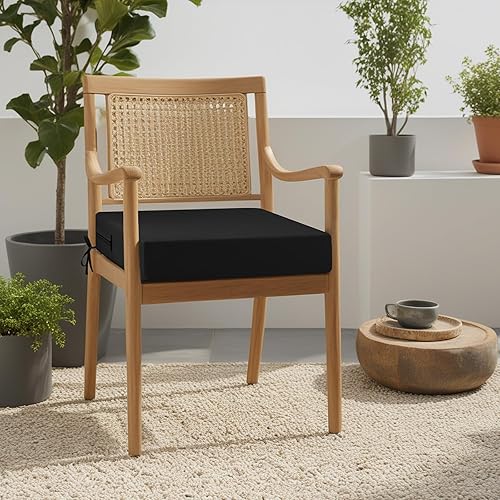 Miniatura 2 de idee-home Cojín para silla de patio para muebles de exterior de 19 x 19 x 4 pulgadas, cojín de asiento de exterior de repuesto para asiento de patio