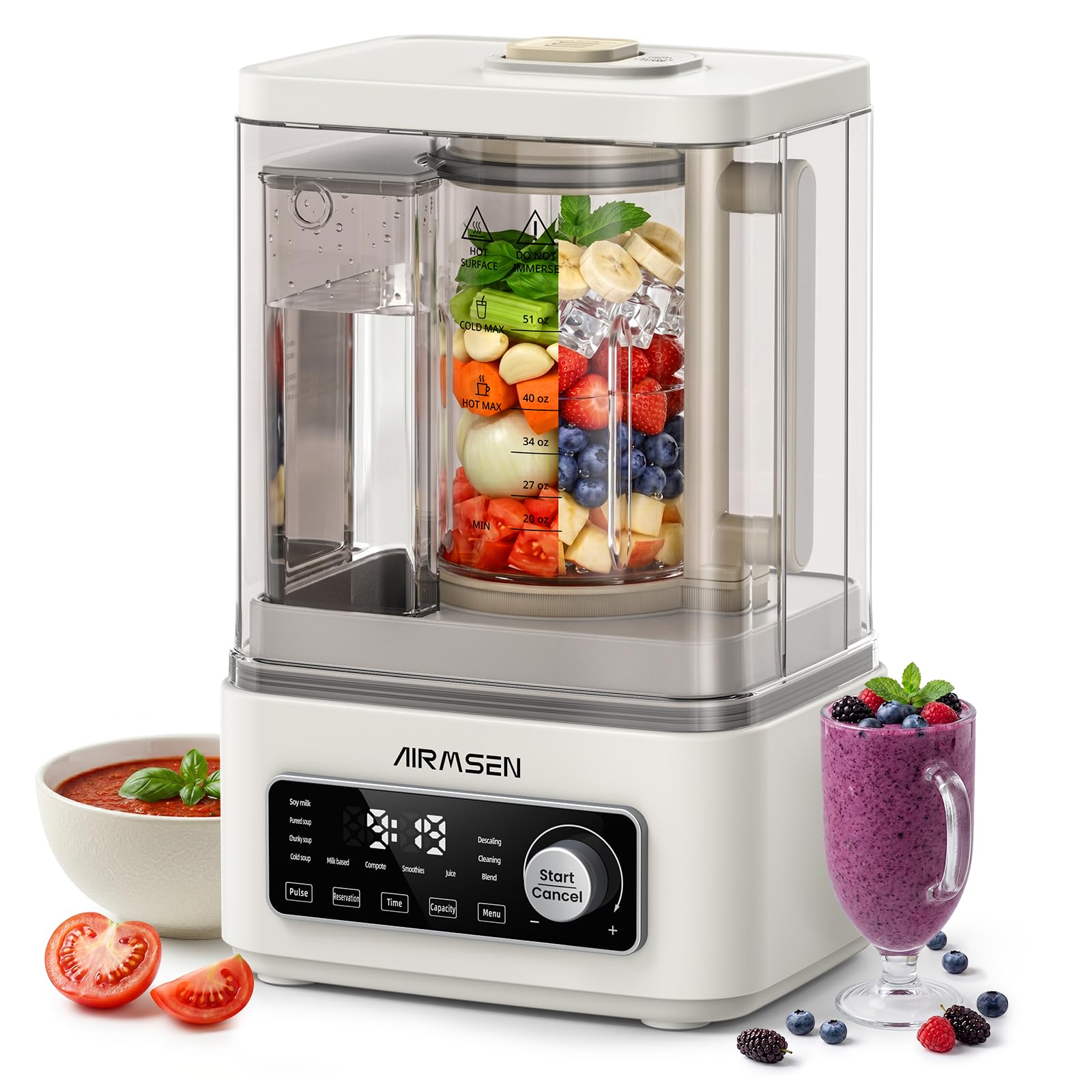 Photo 1 of AIRMSEN 11-in-1 Hot & Cold Glass Blender