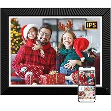 Large Digital Photo Frame 16.2"-Digital-Picture-Frame - 32GB Dual-WiFi Digital Frame, No Touch Screen, Slideshow, Load Photo Video from Phone via APP Email, Free Cloud Storage, Gift for Mom Dad