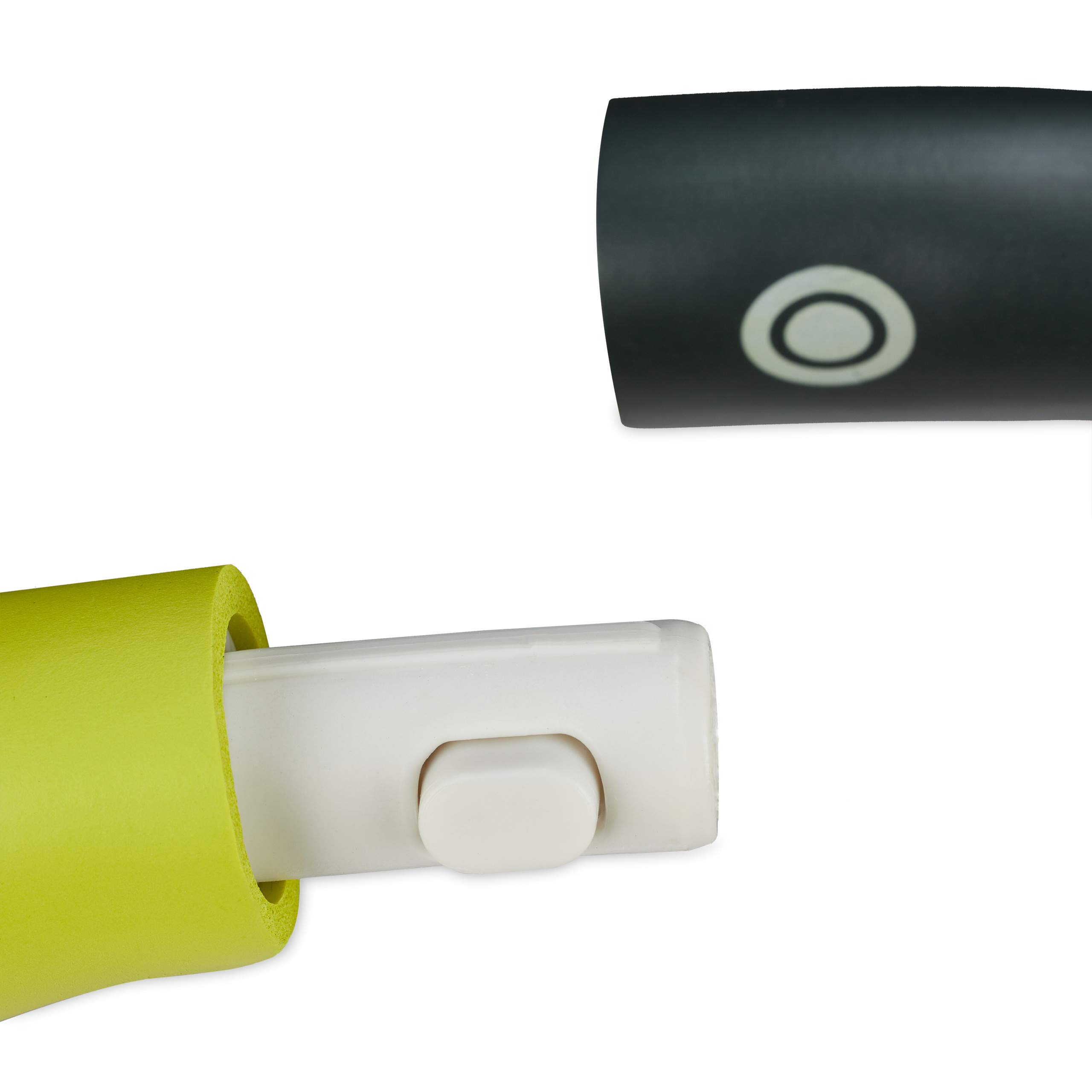 Relaxdays Hula Hoop, Cerchio Fitness, Ø 98 cm, Adulti, Attrezzi per Perdere Peso, Ginnastica, Allenamento, Giallo/Grigio