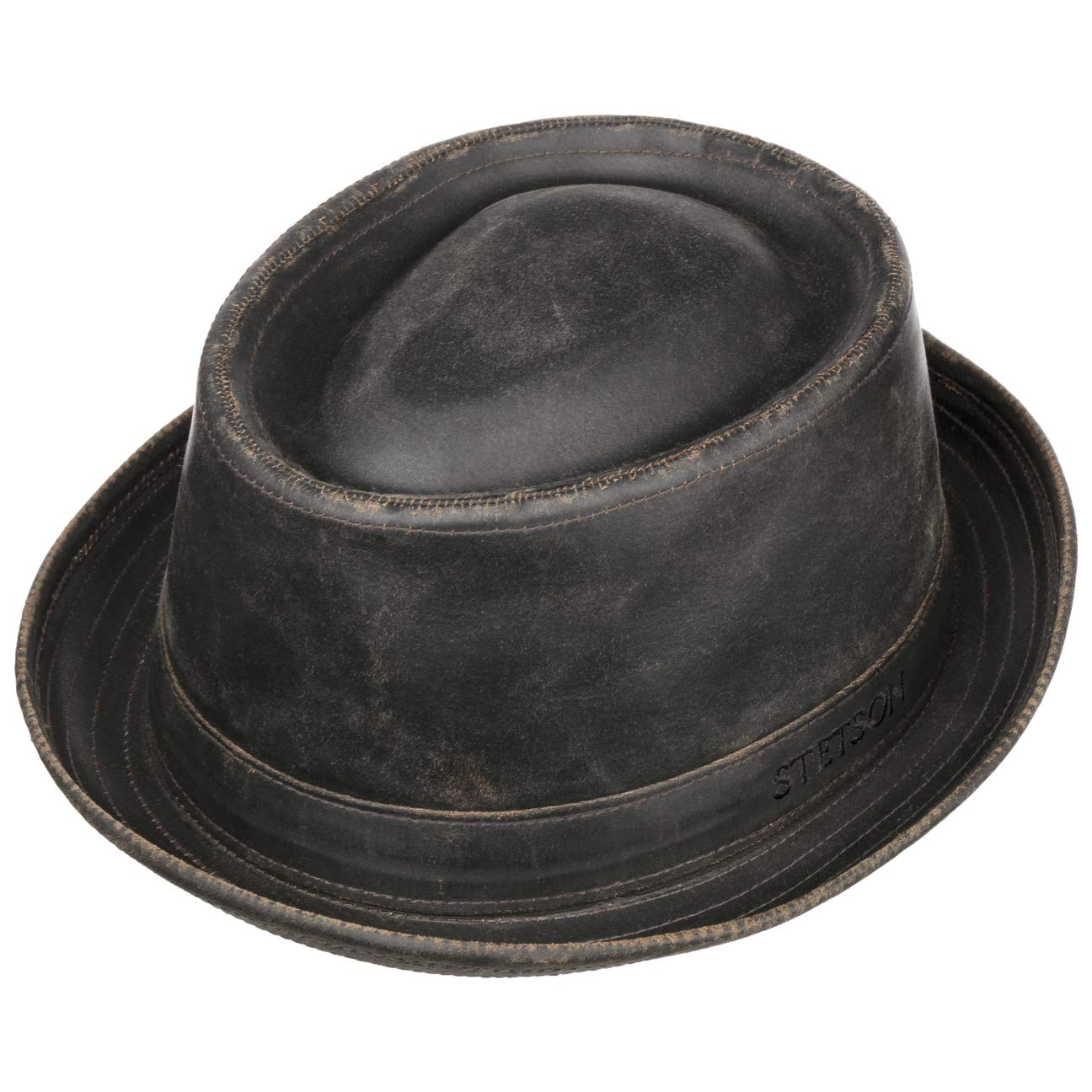Stetson Cappello Pork Pie Odenton da Donna/Uomo - Porkpie in Cotone - Fedora Impermeabile e con Protezione dal Sole - Estate/Inverno -