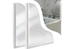 2-Pack Shower Splash Guard by Shineligee, Extra Large!