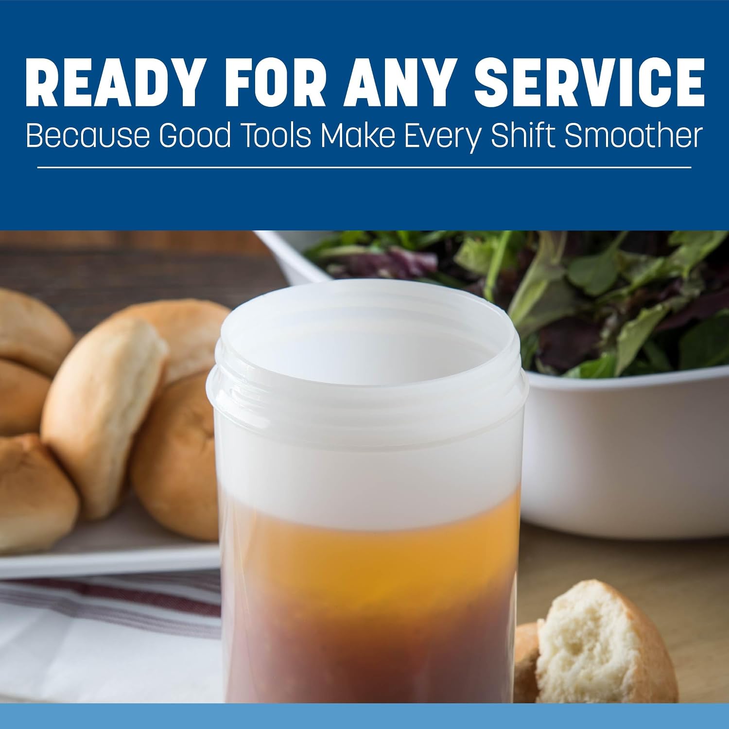 Carlisle FoodService Products Stor N' Pour Quart Container for Bar, Kitchen, And Restaurant, Plastic, 1 Quart, White, (Pack of 12)