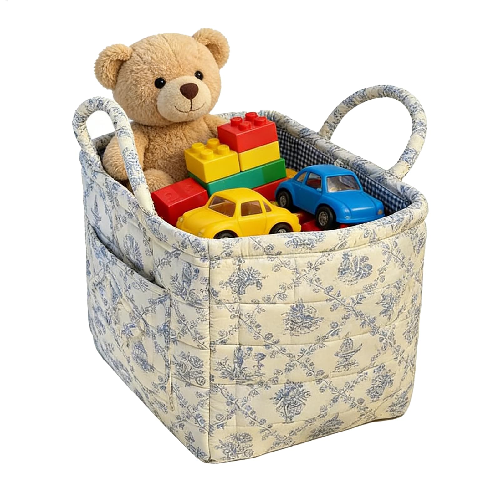 Panier de rangement floral pour optimiser les petits appartements et garde-robes