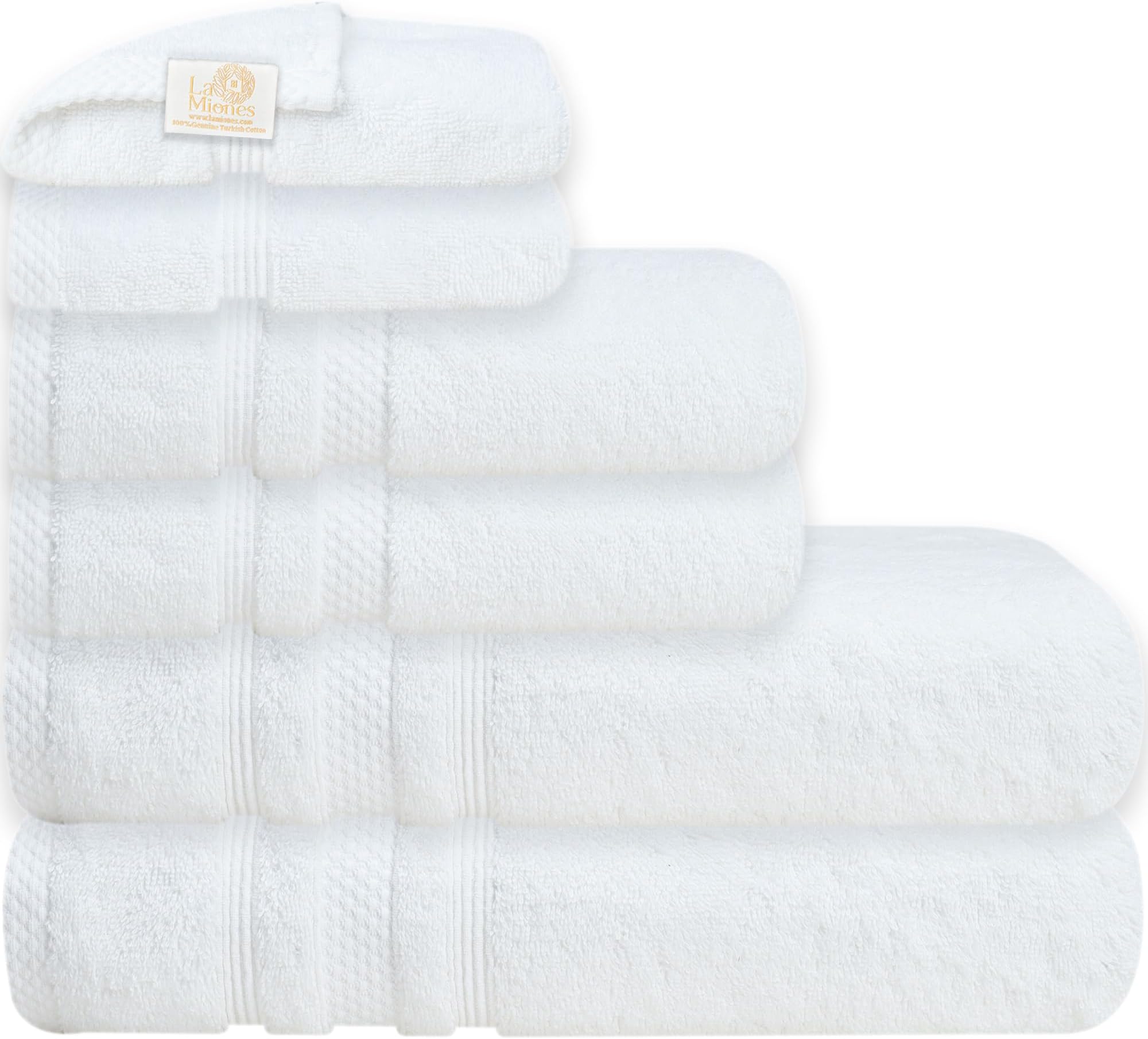 Amazon.com: BAGNO MILANO Turkish Cotton Quick-Dry Bath Towel Set,%100 ...