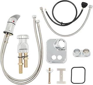 Salon Shampoo Bowl Faucet Vacuum Breaker Kit, Salon Shampoo Bowl Salon Sink Faucet & Vacuum Breaker with Sprayer and Hose for Shampoo Bed,Hair Salon Sink Faucet Sprayer Hose Set