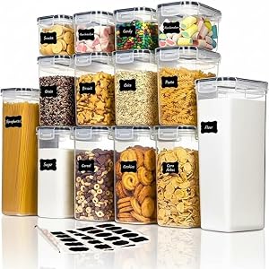 Kit 14 Potes Herméticos Porta Mantimentos Organizador Despensa Cozinha