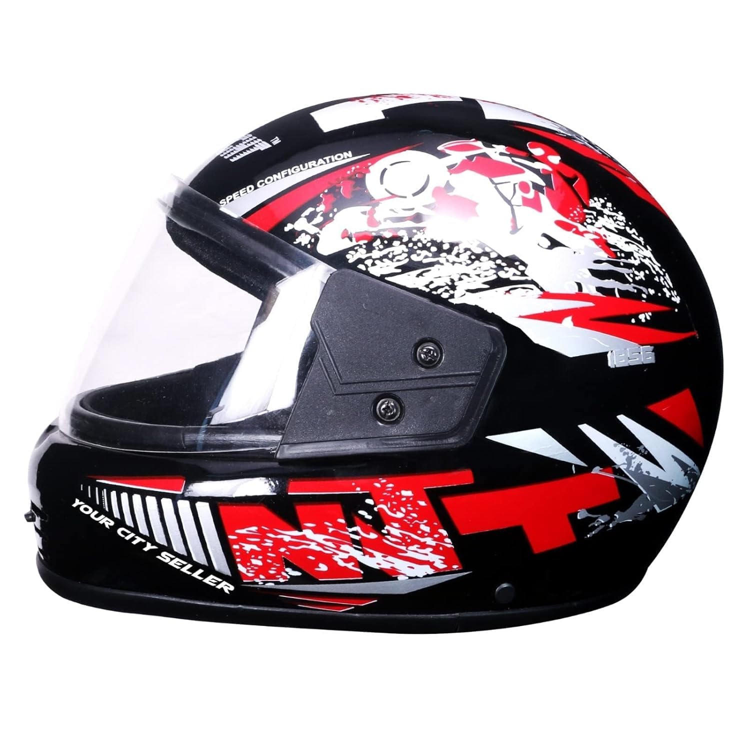 Strong and Durable Stylish Full Face Men Motorbike Helmet | Scratch Resistance and Silicone Glass Protection – (Red) Strong and Durable Stylish Full Face Men Motorbike Helmet | Scratch Resistance and Silicone Glass Protection – (Red)