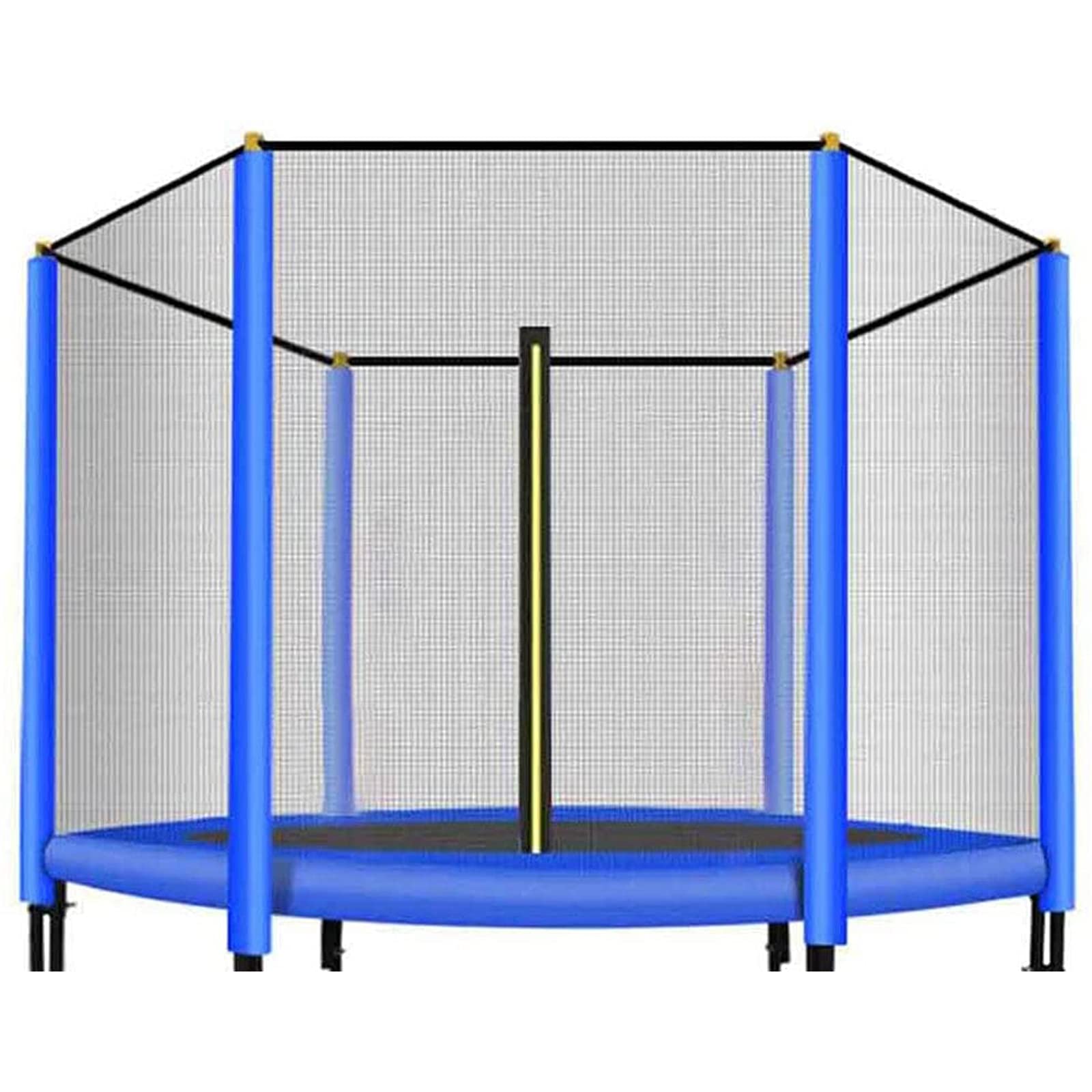 Almohadilla de repuesto para cama elástica y red de seguridad redonda de 10 pies a 16 pies, resistente a la intemperie, transpirable, se adapta a 6/8 postes rectos, accesorios para la seguridad de los