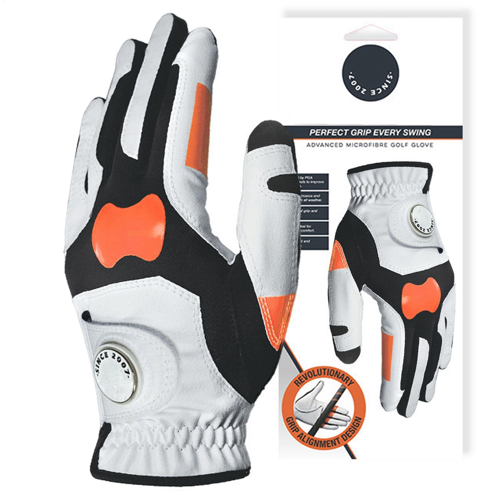 Guanto da Golf Uomo Mano Sinistra Addestramento Ed Allineamento Della | Guanti Posizionamento Glog Club per Correzione Swing, Training Presa, Simulazione Indoor, E