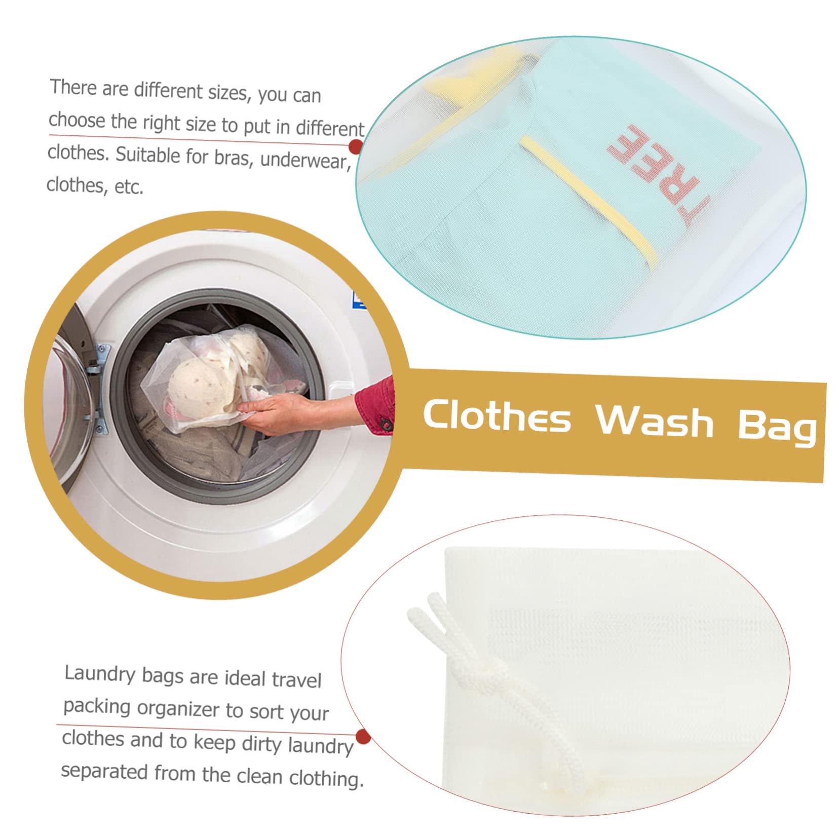 9 Bolsas de Malla para Ropa, Cuidado y Lavado, Bolsa de Almacenamiento Grande, Bolsas de lavandería para Ropa Delicada, Bolsa de Almacenamiento con Cremallera, Bolsas de Lavado de