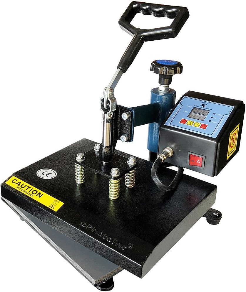 ePhotoInc Swing Away 9 x 12 T Shirt Heat Press Machine Transfer Sublimation Press ZP9BU
