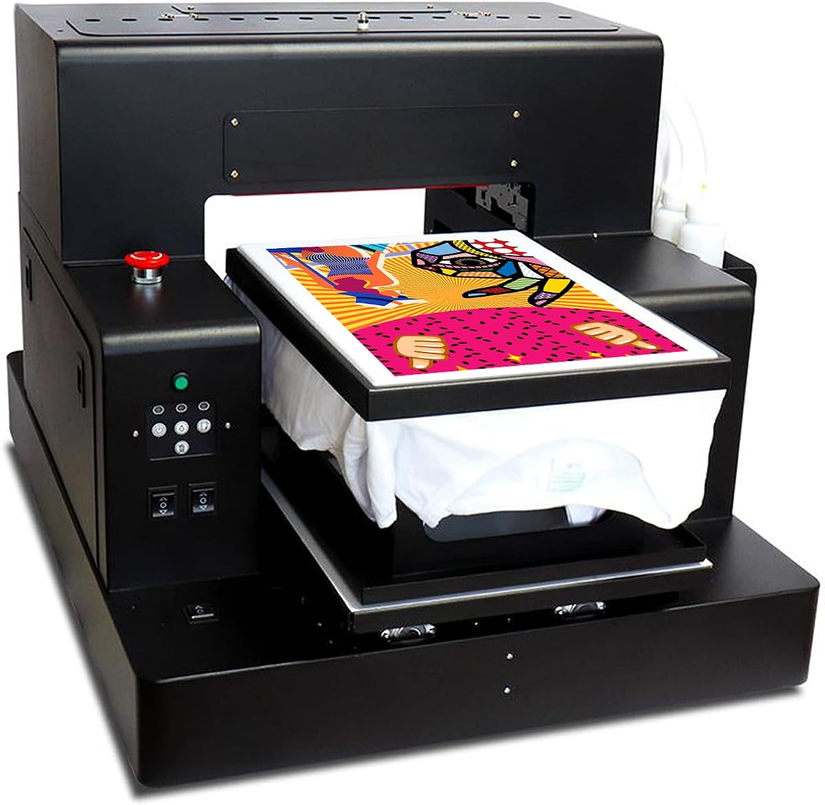 Direct to Garment Printer, A3 L805 DTG & DTF Printers, 2-in-1 DTG Printer T-Shirt Machine with White Ink Circulation, Vacuum Suction Platform for T-Shirts, Hoodies, Pants