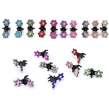 Amazon Co Jp Kingsie ヘアクリップ 15個セット ミニ 花 ヘアピン 可愛い 前髪 髪留め レディース ベビー マタニティ