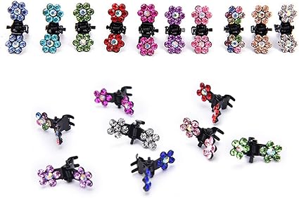 Amazon Co Jp Kingsie ヘアクリップ 15個セット ミニ 花 ヘアピン 可愛い 前髪 髪留め レディース ビューティー