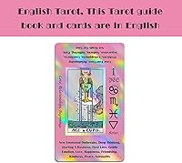 Vista 8 de Smoostart Pink Tarot Cards for Beginners with Meanings on Them, Surface Laser Cards Holographic Tarot with Guide Book, Tarot Cards Deck with Keywords