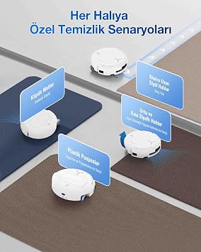 ECOVACS DEEBOT T80 Omni Robot Süpürge ve Paspas, 20.000 Pa Emiş Gücü, Kendini Temizleyen OZMO Roller ve Sıcak Su ile Paspas Yıkama, ZeroTangle 3.0 Dolaşma Önleme Teknolojisi ve Akıllı İstasyon