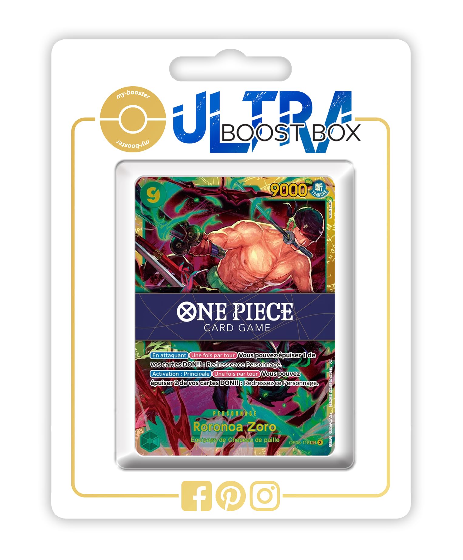 Roronoa Zoro OP06-118 Secret - my-booster X One Piece The Best Vol