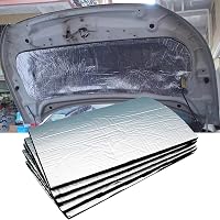 Helweet autó hangszigetelő matrica szett, 5 db - öntapadós alumínium hő- és zajszigetelő lap motorháztetőhöz, csomagtartóhoz, ajtóhoz, 250x1 2