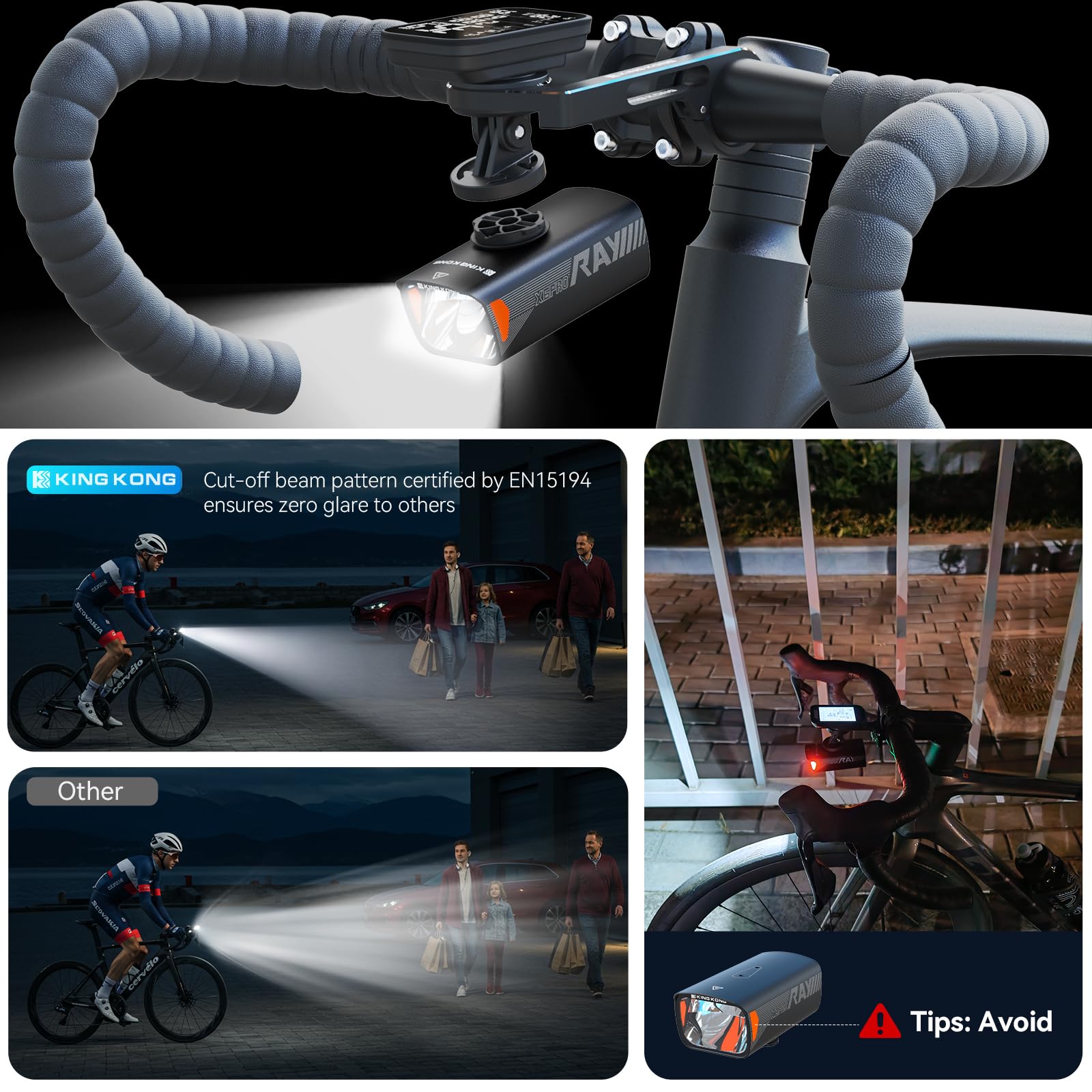 Kingkong Bike Lights: 2000 Lumen Headlight -6