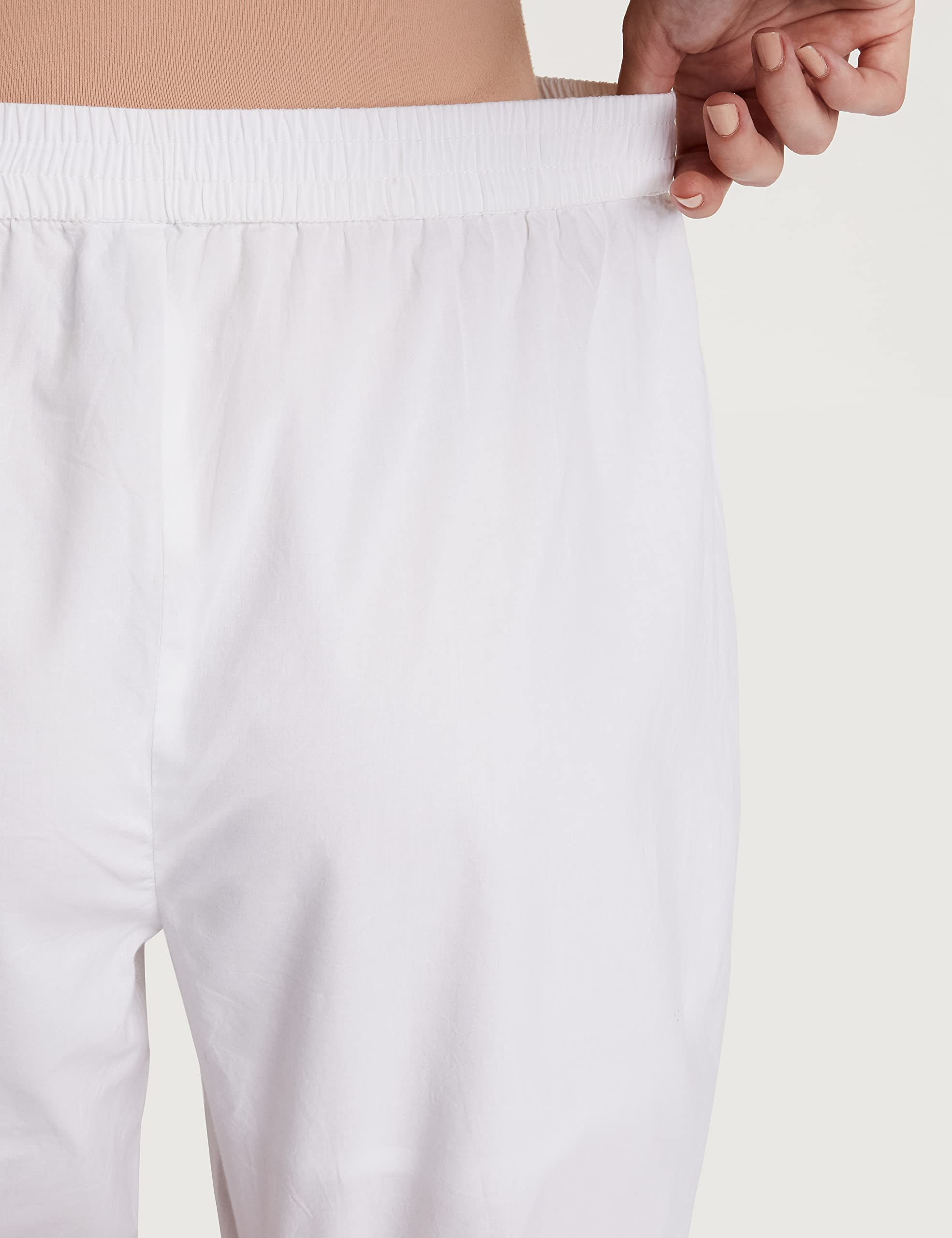 Amazon Brand - Myx Women's Cotton Slim Pants (215_White_L) - Image 5 thumbnail