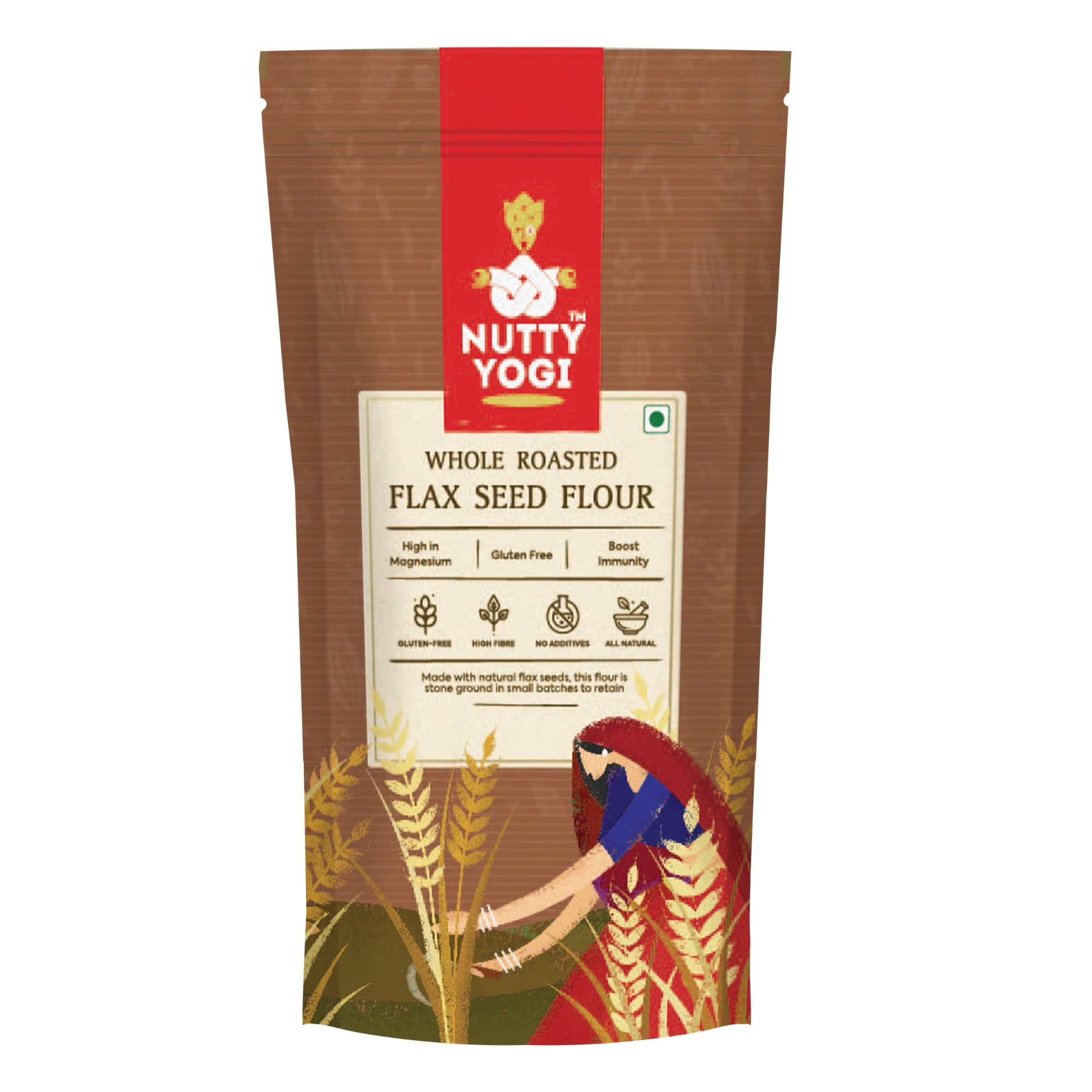 Nutty Yogi Whole Roasted Flax Seed Flour, Keto Friendly, Gluten Free, High Fiber, Low Carb, Omega Rich 300gm (Pack of 2) (B09NVMLH63) Amazon Price History, Amazon Price Tracker