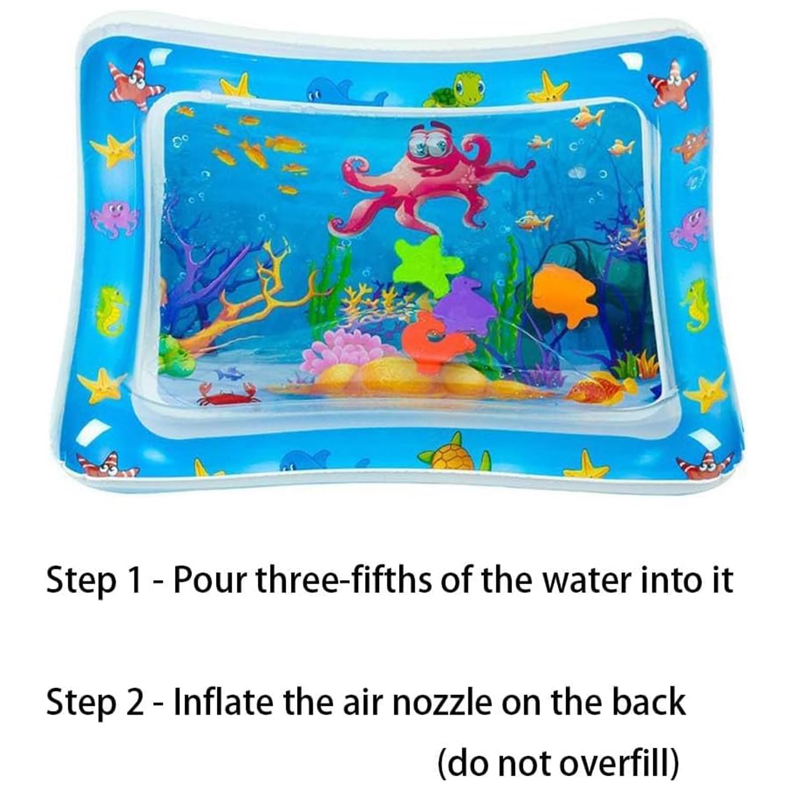 CHENRI Wassermatte Für Katzen, Sensorische Wasser Spielmatte für Katzen, Wassermatte Sensorisches Spielzeug, Sommer Wasserspielmatte, Interaktives Katzenspielzeug, Wasser Matte für Katze, Hunde (C)