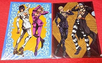 ジョジョの奇妙な冒険　クリアファイル5枚 TVアニメ「ジョジョの奇妙な冒険 黄金の風」C96描き下ろしクリア