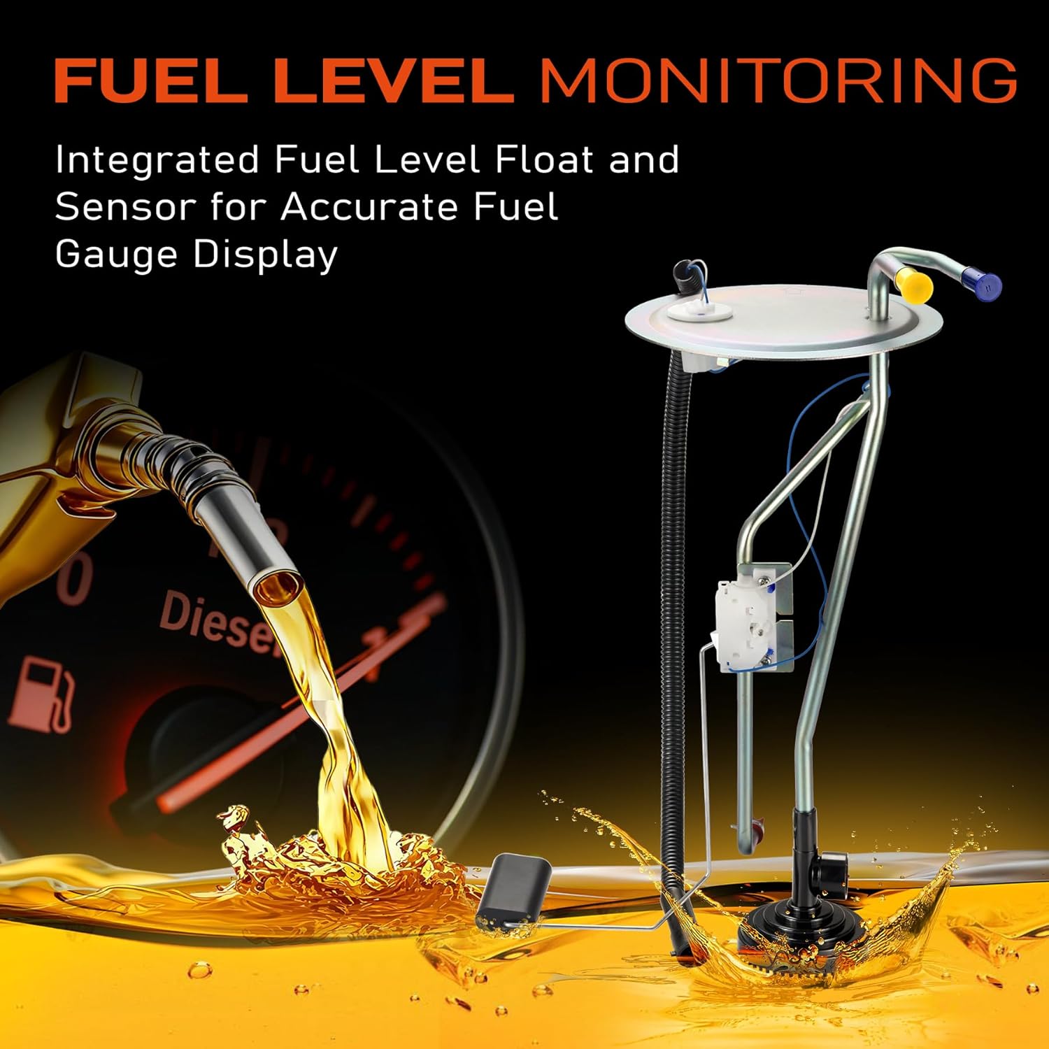 FL0270 Fuel Sending Unit Sender Assembly Compatible with Ford F-250 F-350 Super Duty 2003-2007 Replacement for PS178 FG201A 5C3Z9275BA 5C3Z-9275-BA