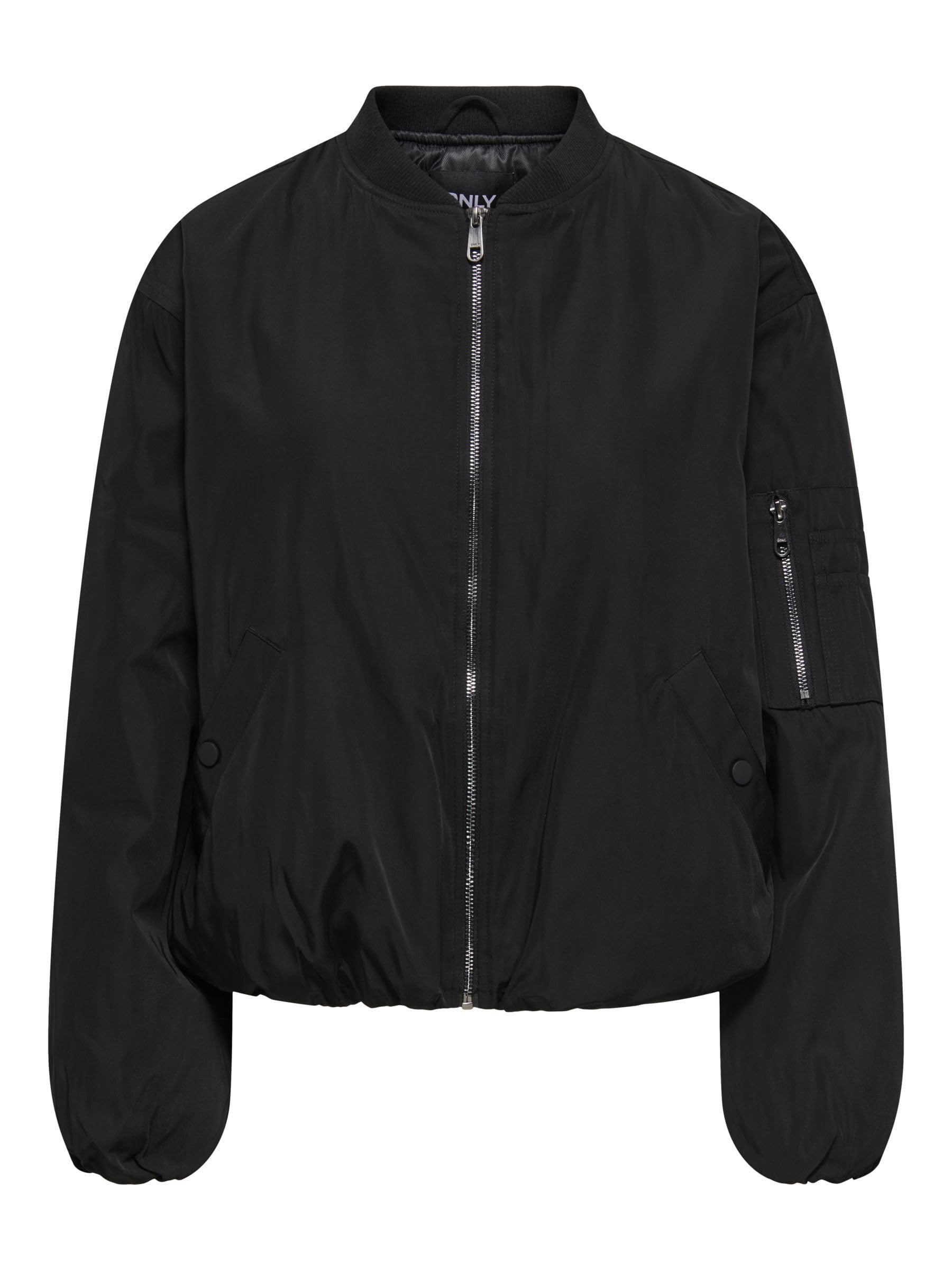 ONLY Onladel Life Oversized Bomber CC OTW, czarny, M
