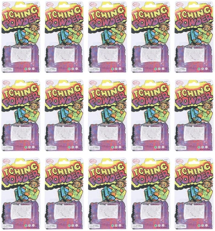 PRETYZOOM 20 Pcs Itching Powder Prank Joke Interesting Ingredients Trick Gag Funny Joke Trick Halloween Party Prop Supplies