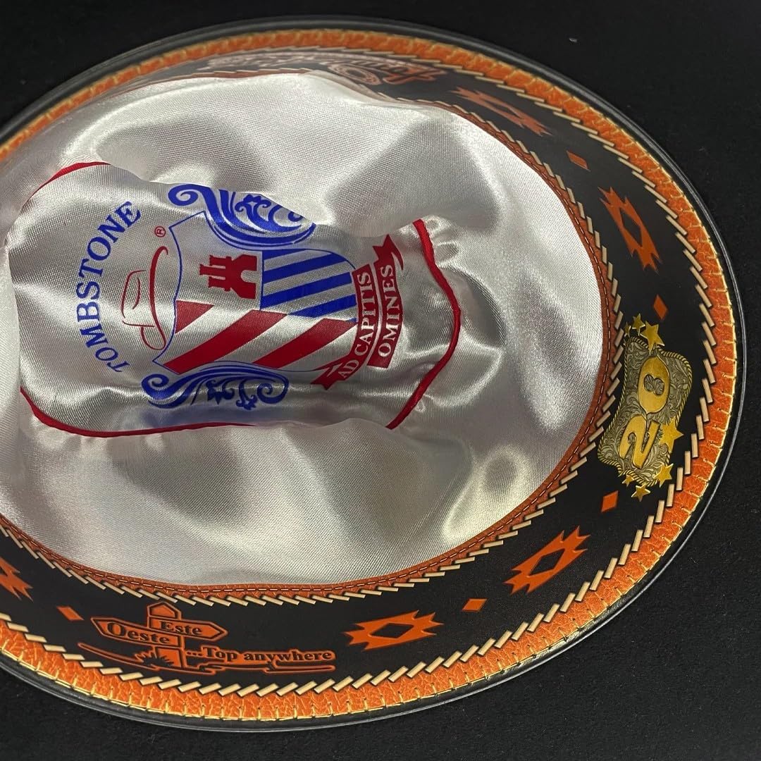 Original Tombstone 20X Western Cowboy Felt Hat for Men and Women - East West Style - Black - Image 7