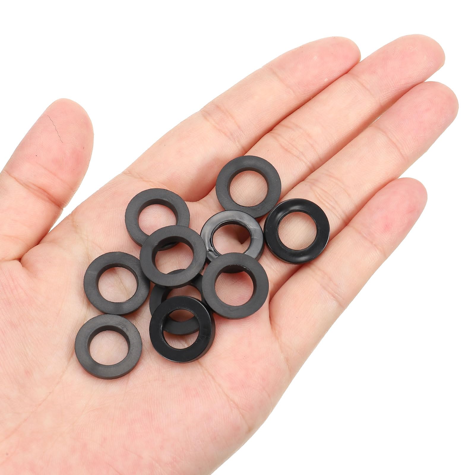 100 M3 Nylon Spacer Washers - 6mm OD, 1mm Thick - Plastic Hardware Kit For DIY Projects