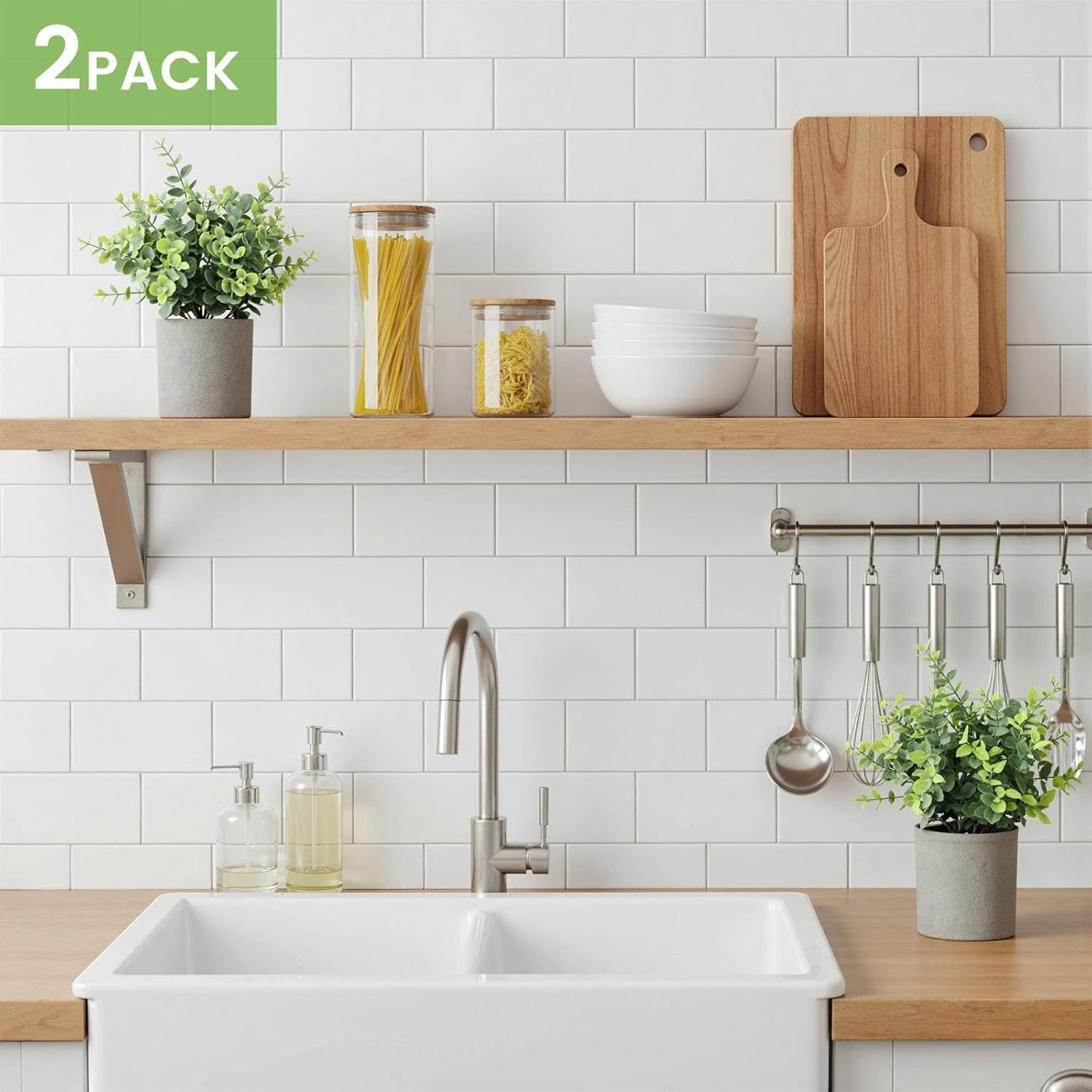 DomeStar 2 Pack Mini Artificial Potted Plants with Gift Bag & Ribbon - Gift Ready Faux Eucalyptus for Housewarming, Office Desk Decor - Cute Appreciation Gifts for Women, Coworkers, Friends - Image 4