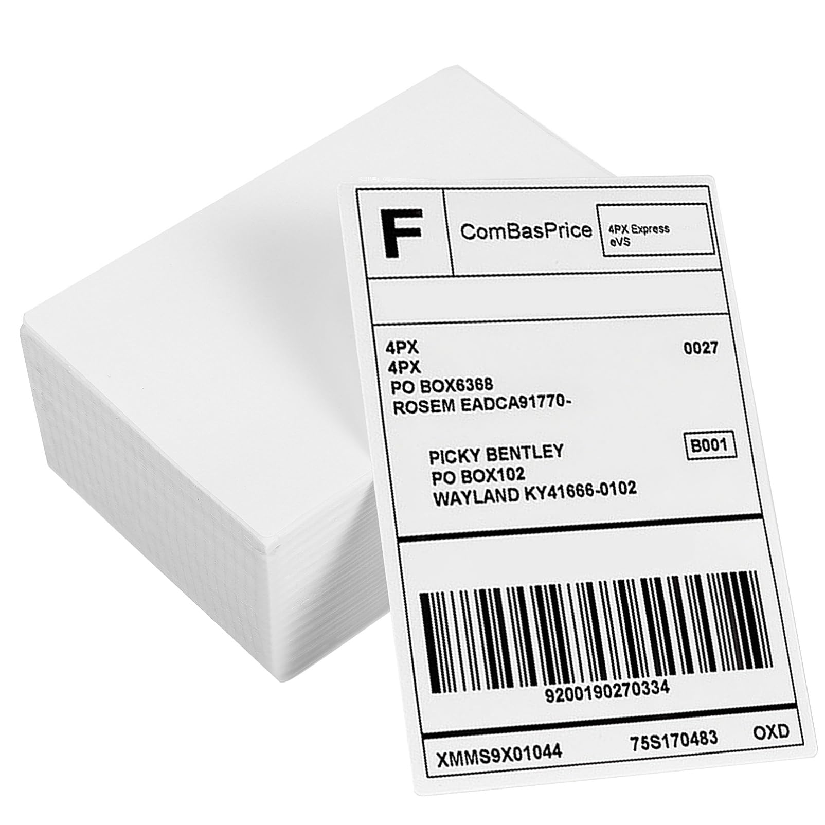 Etichette Termiche Adesive per Riproduzione Diretta 100x150 Mm 500 Pz, Etichette di Spedizione Linea di Sgranatura, Carta Termica per Ufficio