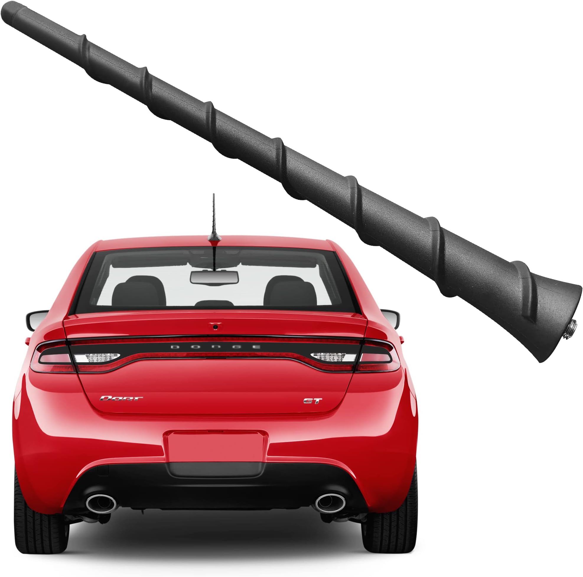 8 Inch Antenna for Dodge Dart (2013-2016), Flexible Rubber Dodge Dart Antenna Mast Replacement - Part Number 68297936AA