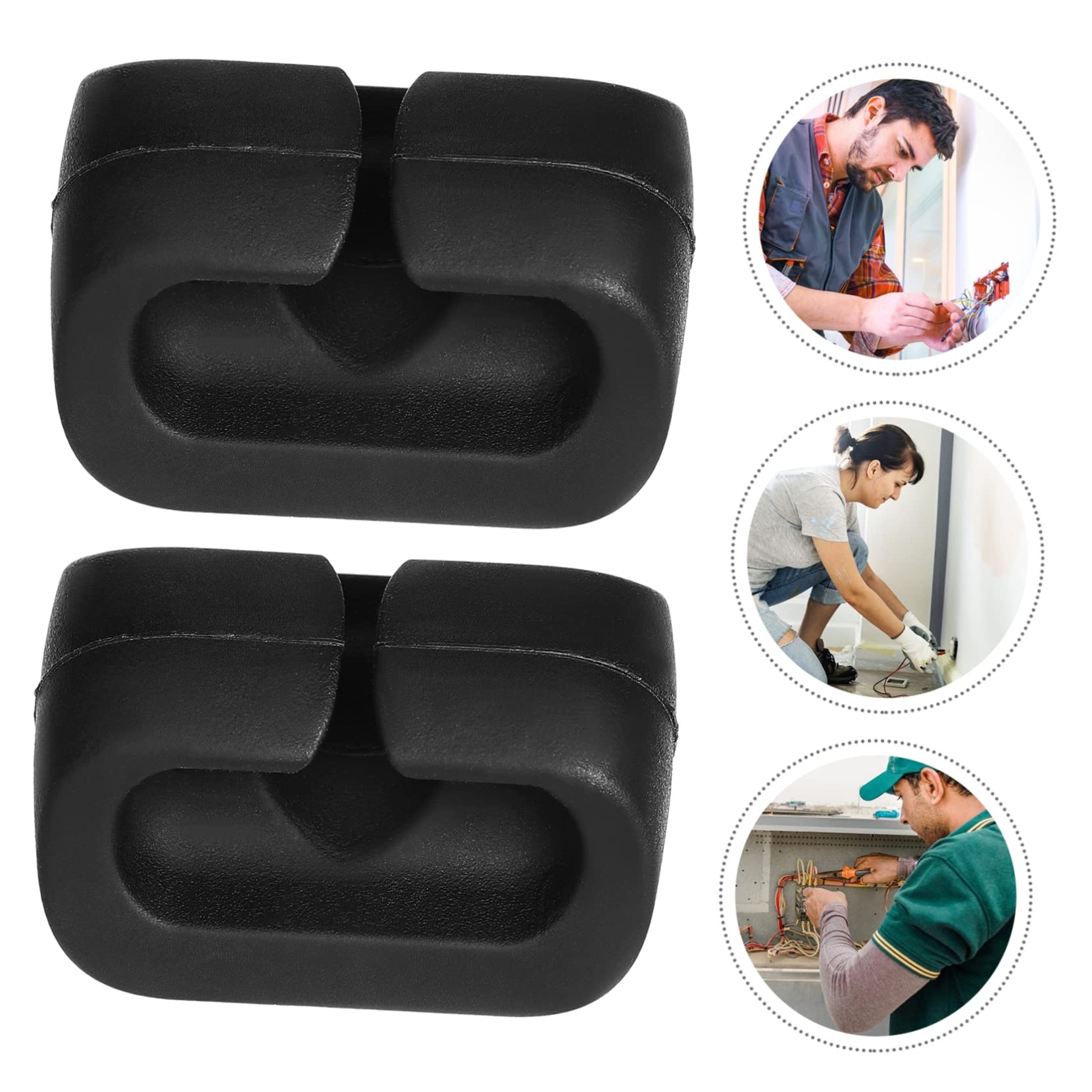 Hemobllo 5 Juegos De Clips Magnéticos Para Cables Organizadores De Cables Adhesivos Para Escritorio Mesa Hogar Y Oficina 12 Unidades X 5