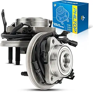 PHILTOP Front Wheel Bearing and Hub Assembly (515078) with ABS 5-Lug pair