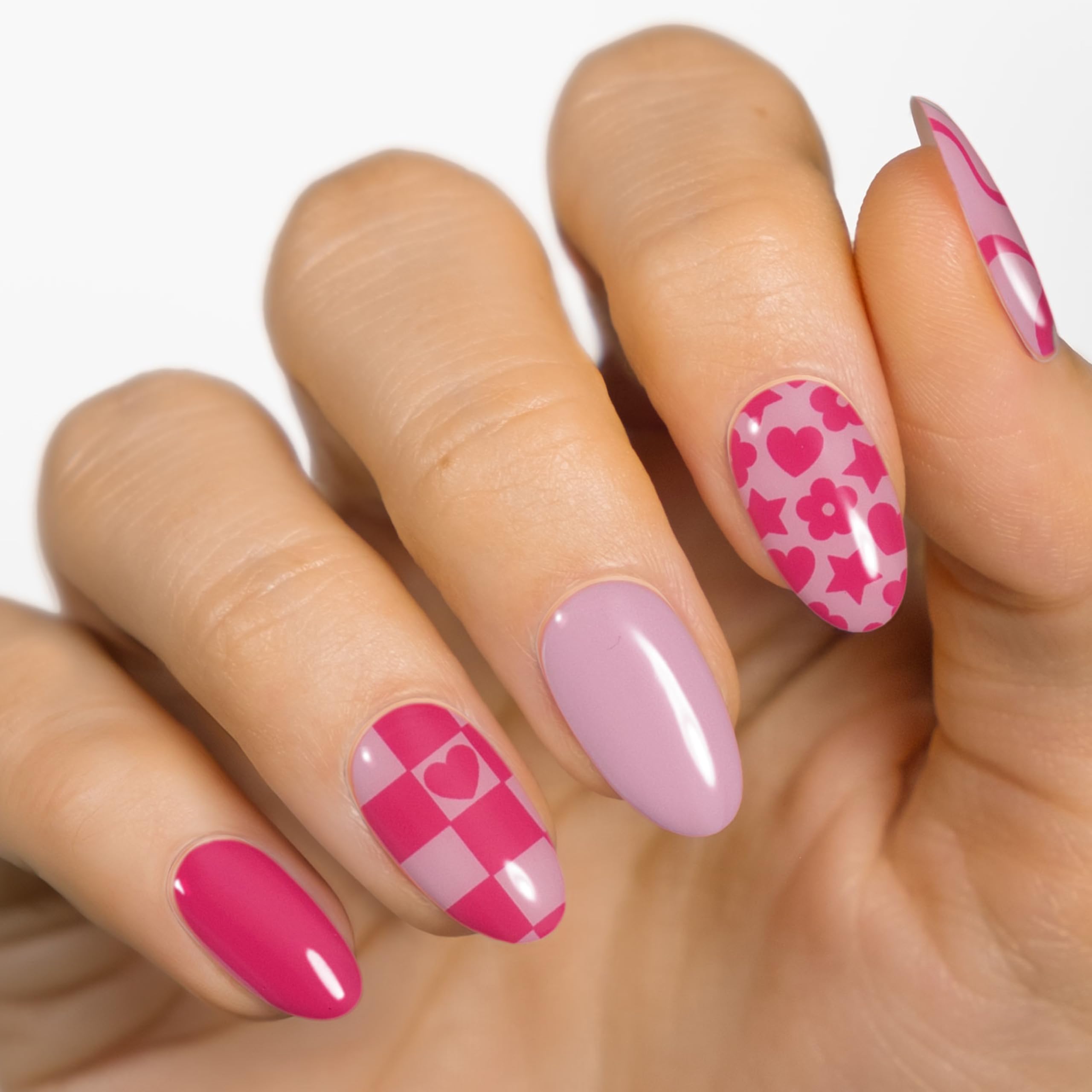 MOYOU LONDON Semi Cured Gel Nail Strips - 20 Pcs. Nail Wraps for Salon-Quality Manicure - Works with Any UV Nail Lamp - Easy to Apply, Trim, & Remove Gel Nail Stickers - Image 2