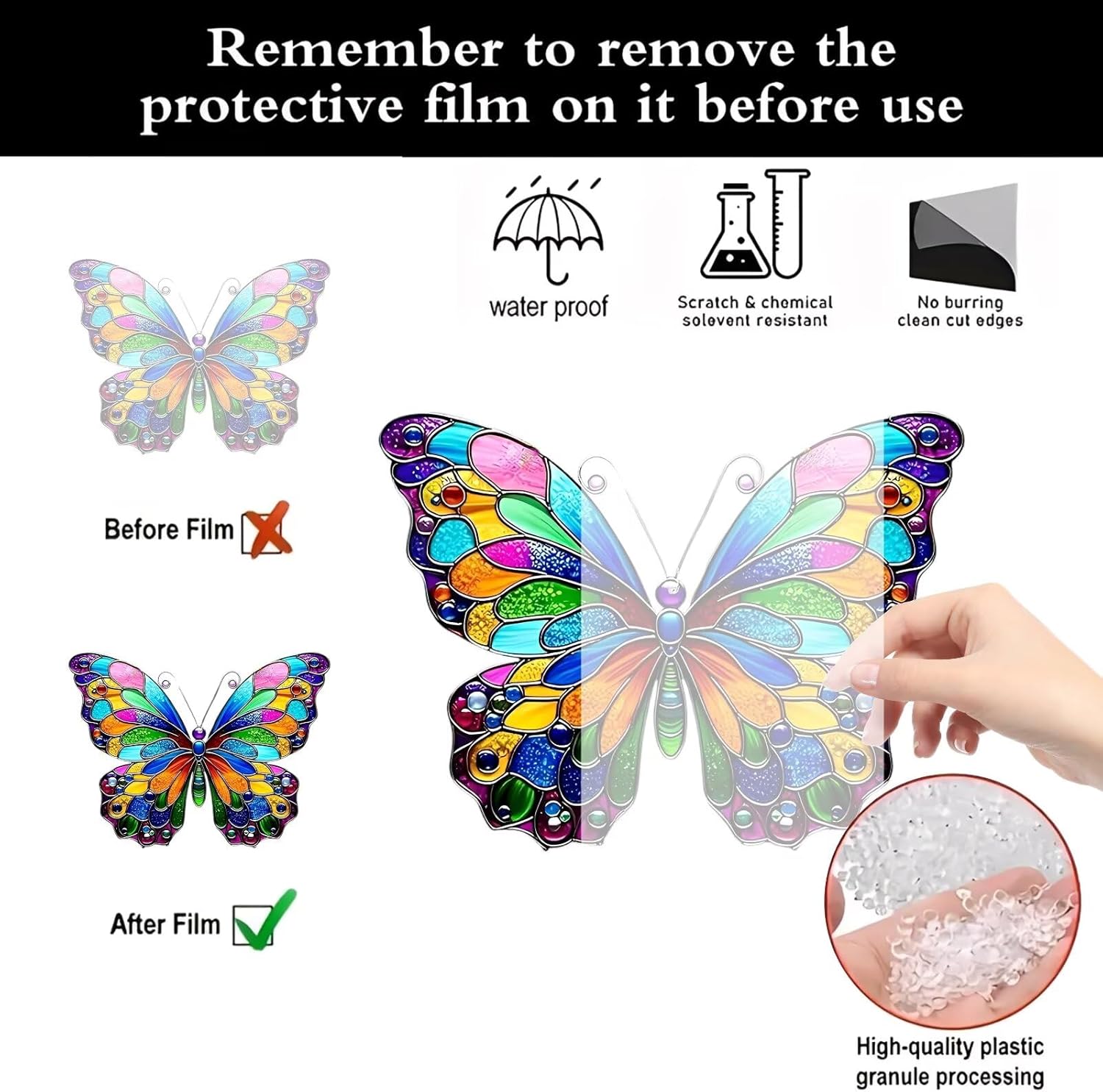Colorful Acrylic Butterfly Suncatcher - $2.59 at Amazon