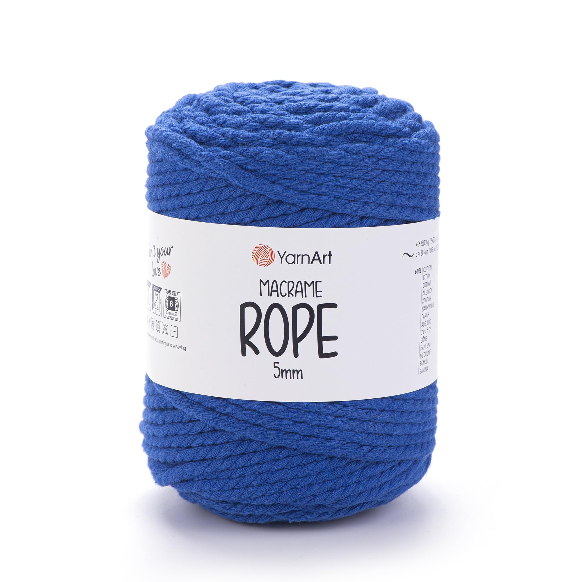 YarnArt El Örgü İpi MACRAME ROPE 5 MM, 772, 2x500 gr
