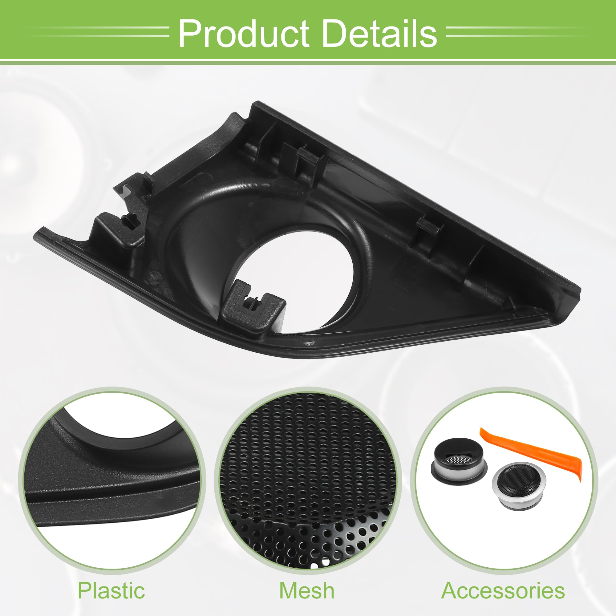 Car Door Tweeter Speaker Cover Panel Trim Kits For Honda CRV CR-V - View #8