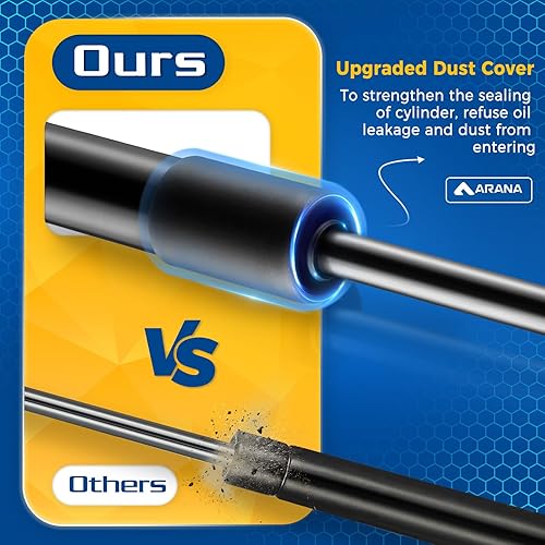 Miniatura 5 de ARANA 4346 - Amortiguadores de capó para Dodge Ram 2002-2010 1500 2500 3500 4500 5500 Crew Cab Pickup 2 puertas4 puertas, 2 piezas