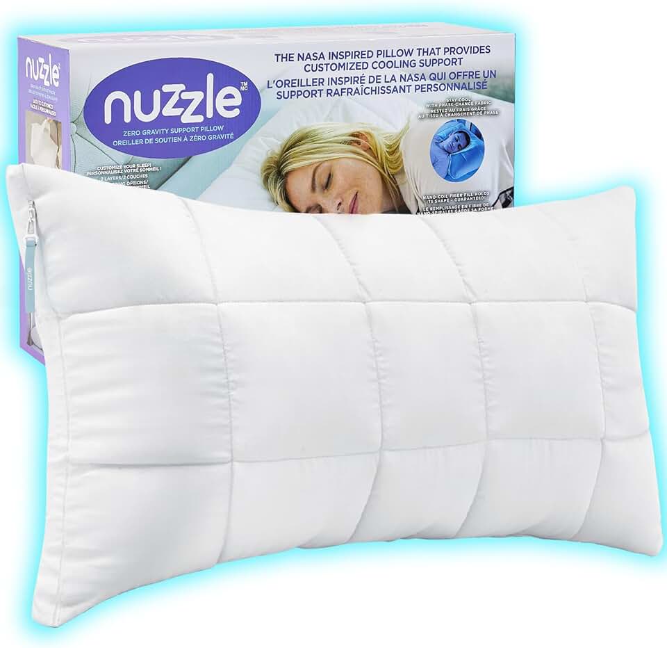 Queen Size Adjustable Firm Pillow – Hotel Luxury Neck Support, Height Adjust Soft Cooling Pillow for Back, Stomach or Side Sleeper