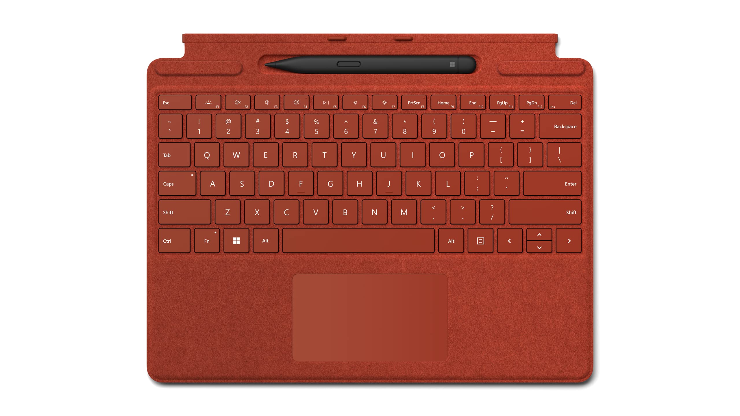 Microsoft Surface Pro Signature Keyboard (Mohnrot) im Bundle mit Slim Pen 2
