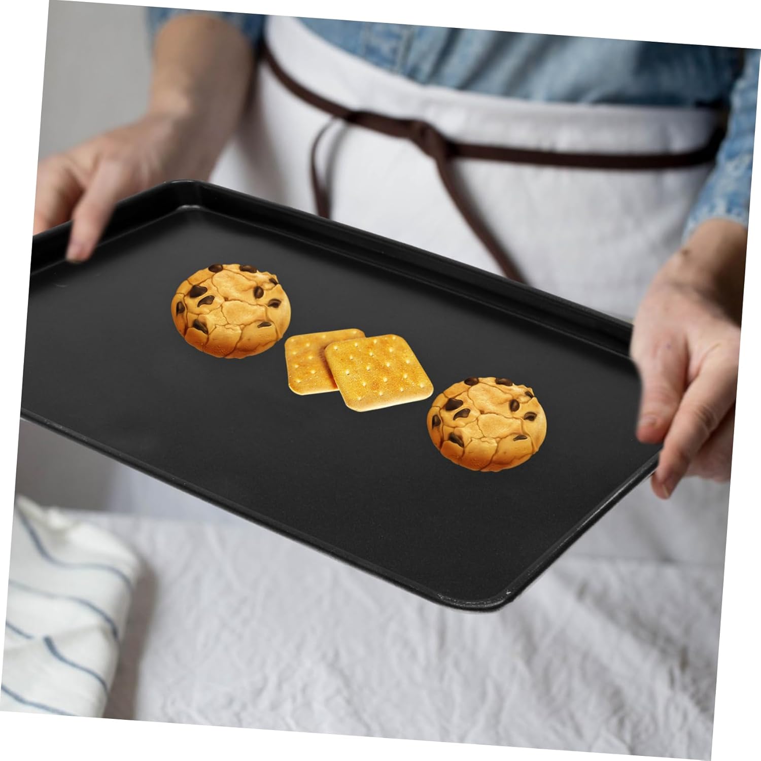 STOBAZA Aluminium Alloy Baking Pan for Cookies and Cakes Baking Sheet for Kitchen Use and Versatile Kitchen Gadget for Everyday and Special Occasions