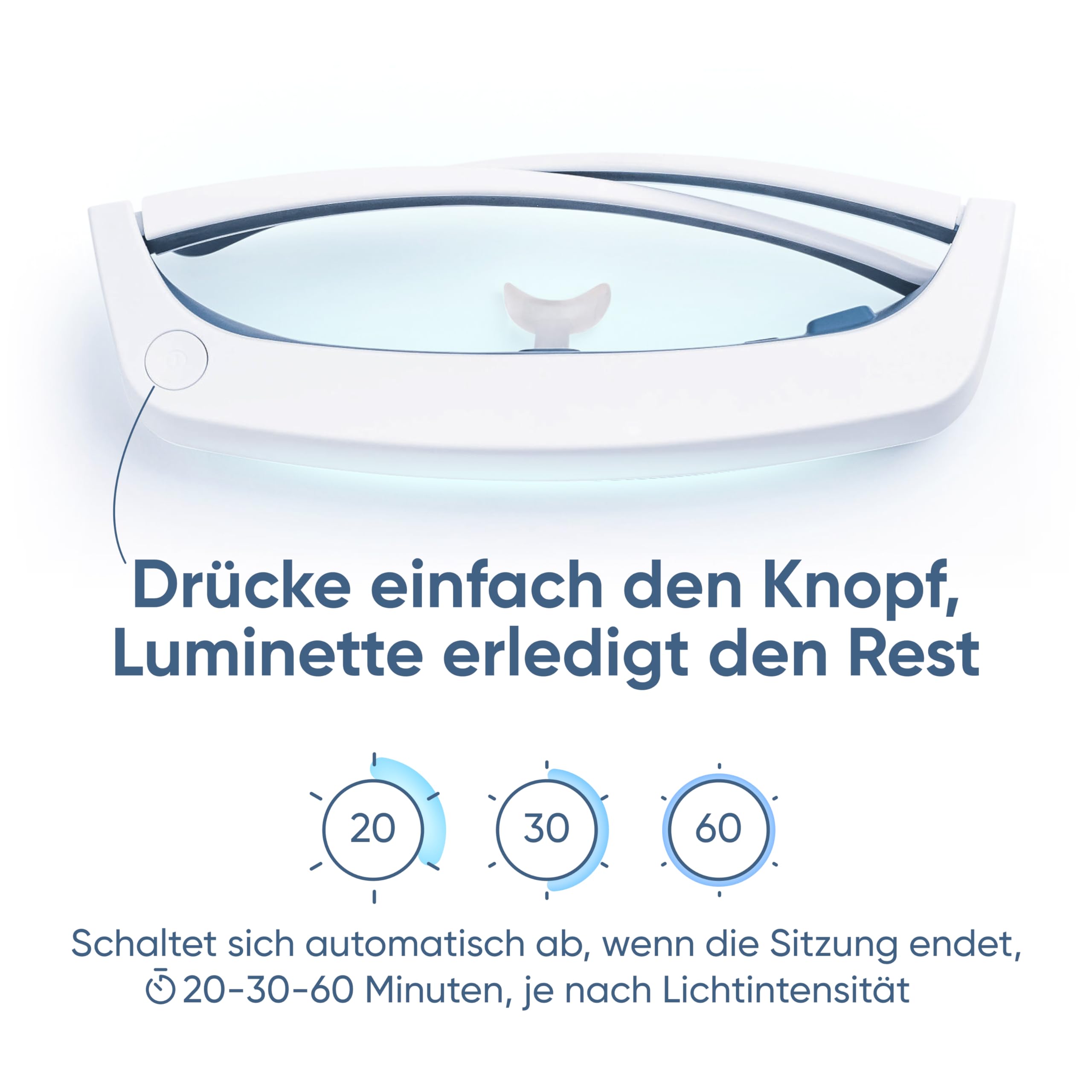 Luminette 3 Lichttherapie Brille – Tragbare Tageslichtlampe gegen Schlafprobleme, Winterdepression, Jetlag – Natürliche Sonnenlicht Therapie – 300.000+ zufriedene Nutzer