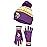 Ultra Game NFL Official Adults Unisex Super Soft Winter Beanie Knit Hat with Extra Warm Touch Screen Gloves, Minnesota Vikings, Team Color 1, 1SIZE
